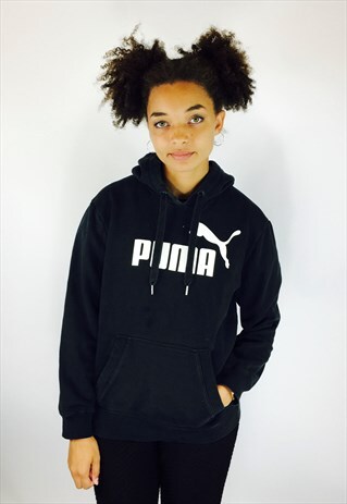 PUMA 90S BLACK PULLOVER HOODIE