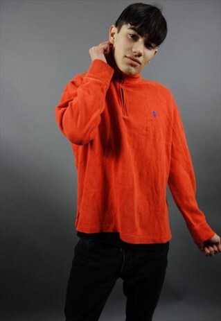 THE ORANGE RALPH LAUREN 1/4 ZIP