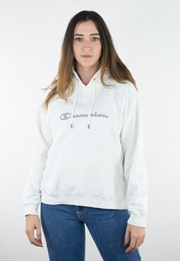Vintage Champion Spellout Hoodie Jumper Pullover