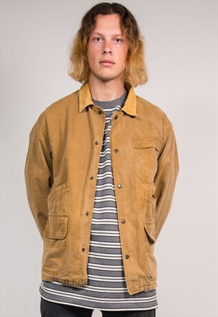 90'S VINTAGE WRANGLER BEIGE CHORE JACKET