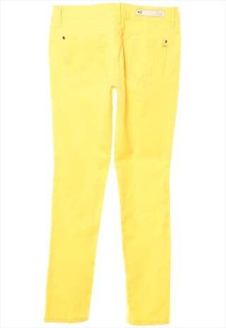 BEYOND RETRO VINTAGE YELLOW TAPERED JEANS - W31
