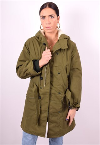 WOMENS VINTAGE JACKET LARGE KHAKI 90'S