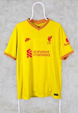Liverpool Football Shirt Yellow Third Kit Nike XL