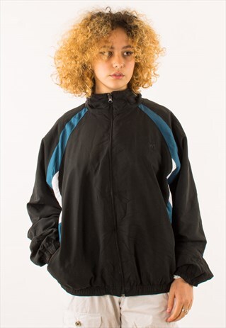 VINTAGE BLACK WINDBREAKER JACKET