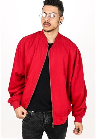 VINTAGE SILK BOMBER JACKET J80