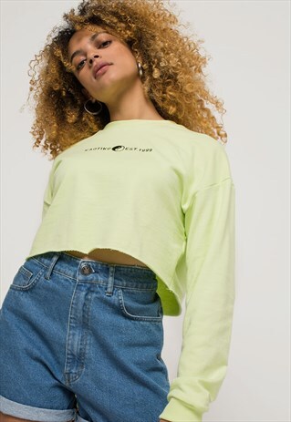 "JACKIE" SWEATSHIRT IN LIME