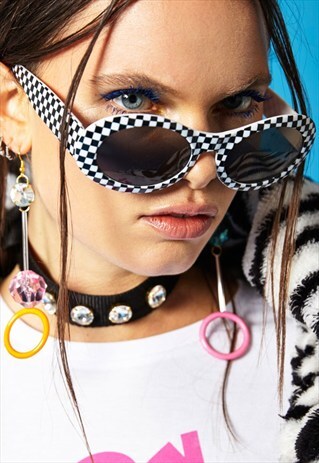 CHECKERBOARD SUNGLASSES