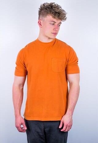 VINTAGE TIMBERLAND ORGANIC COTTON T-SHIRT IN ORANGE