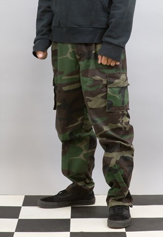 VINTAGE CAMO GERMAN MILITARY TROUSERS