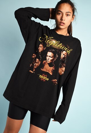 Y2K RETRO NIGHTWISH MUSIC BAND GRUNGE JUMPER TOP