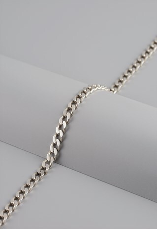 925 STERLING SILVER CURB LINK BRACELET