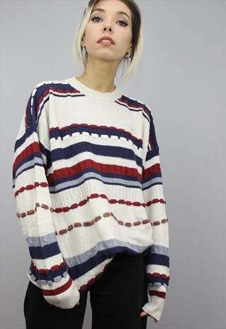 VINTAGE OVERSIZED PATTERNED JUMPER