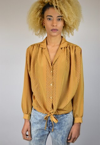 VINTAGE 90'S POLKA-DOT BLOUSE