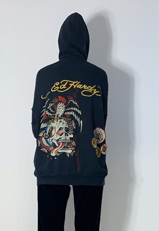 ED HARDY VINTAGE Y2K 90'S HOODIE UNISEX