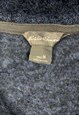 VINTAGE EDDIE BAUER NAVY 1/4 BUTTON FLEECE JUMPER SIZE M