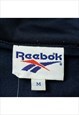 VINTAGE REEBOK 90S SPELLOUT NAVY TRACKSUIT JACKET MENS
