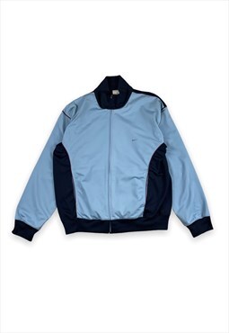 Nike Vintage Y2K Baby Blue and Navy Track Jacket