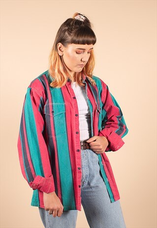 VINTAGE STRIPED WRANGLER SHIRT /R32035