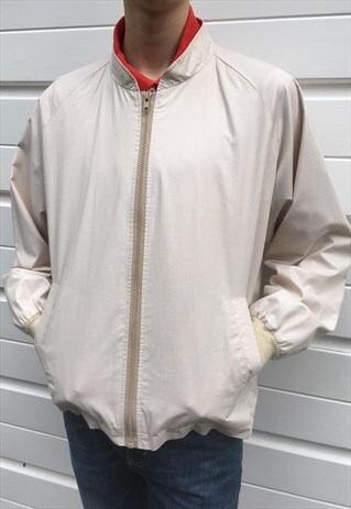 MENS VINTAGE 70S 80S BURBERRY JACKET BEIGE HARRINGTON COAT