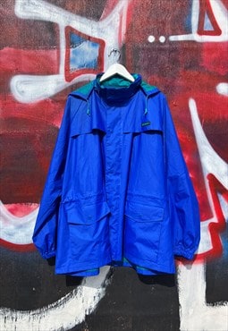 Vintage PVC Vinyl raincoat Mens L STEARNS waterproof hood 