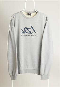 Vintage Majah Flavah Crewneck Sweatshirt Grey