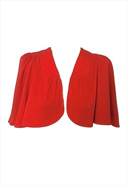 1970's Vintage Red Bolero, Jacket, M