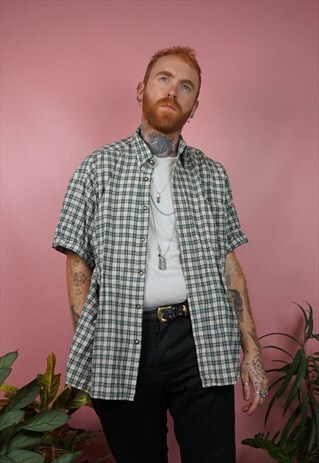 VINTAGE 1990S CHECK SHORT SLEEVE SHIRT