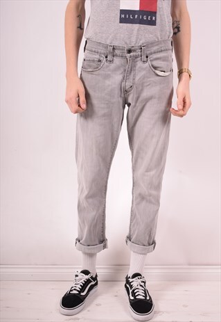 LEVI'S 511 MENS VINTAGE JEANS W32 L30 GREY 90S