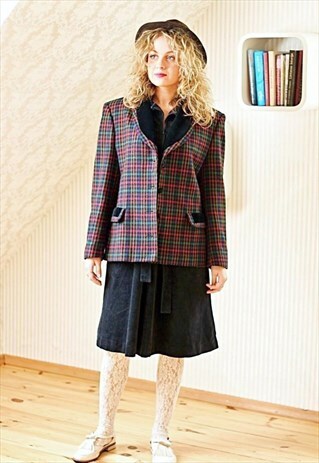 CHECKED VINTAGE WOOL JACKET