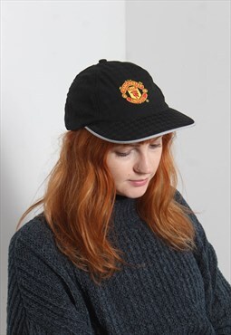 Vintage Nike Manchester United Cap Hat Black
