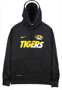 Vintage 90's Nike Hoodie Hooded Nylon Sportswear Black Small