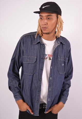 VINTAGE LEE DENIM SHIRT BLUE