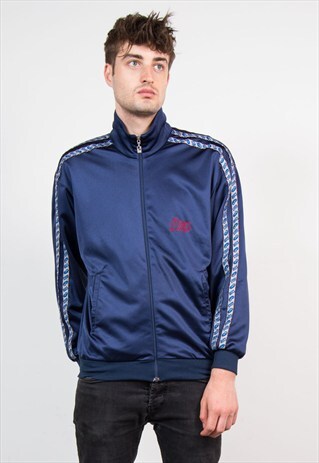 90'S ASICS NAVY TRACKSUIT JACKET