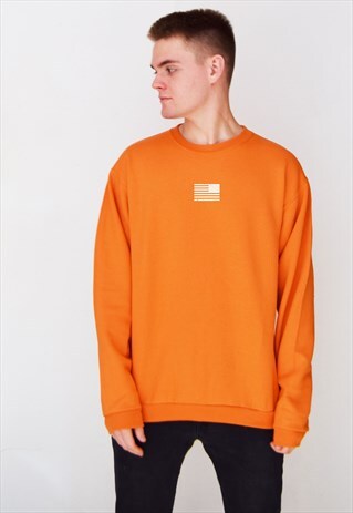 ORANGE AMERICA (WHITE) SWEATSHIRT