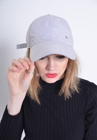 VINTAGE NIKE BASEBALL CAP HAT GREY