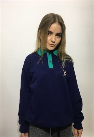 VINTAGE 80' BEAUTIFUL COOL MULTI UNISEX JUMPER