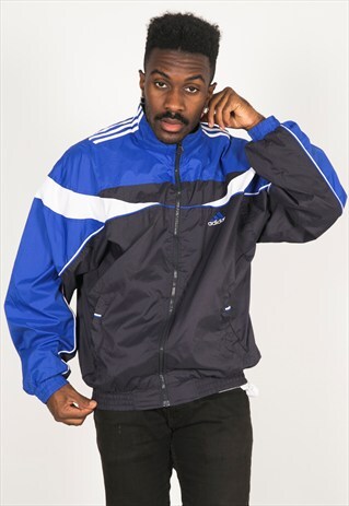 VINTAGE 80S USA ADIDAS SHELL SPORT JACKET / R046