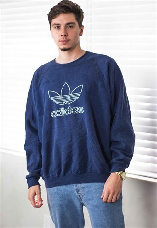VINTAGE ADIDAS SWEATSHIRT JUMPER LOGO 90S XXL 24.4