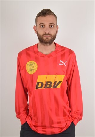 VINTAGE PUMA FOOTBALL SHIRT JERSEY 80'S MADE IN W-GERMANY