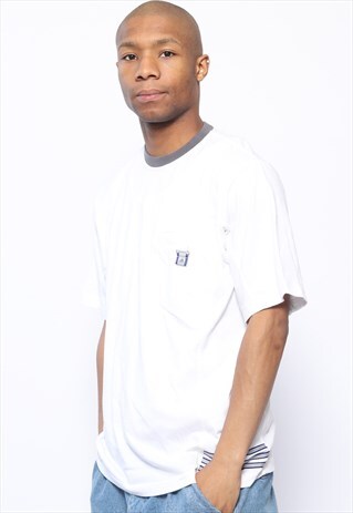 VINTAGE ADIDAS LOGO T-SHIRT WHITE
