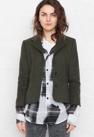 VINTAGE GREEN GBR WOOL JACKET