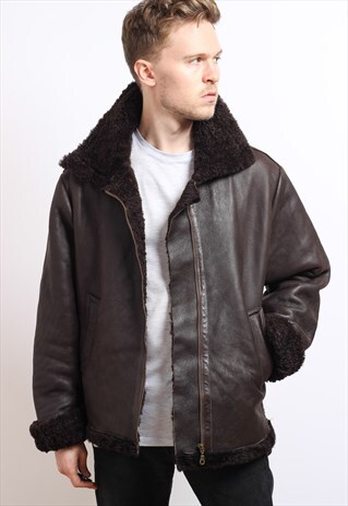 VINTAGE LEATHER AVIATOR JACKET