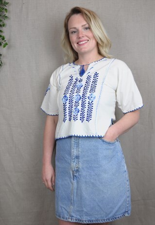 EMBROIDERED ETHNIC TOP