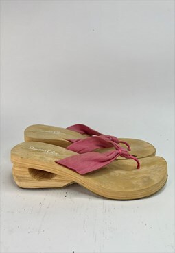 Vintage Y2k Flip Flop Sandals Platform Chunky Skechers 90s
