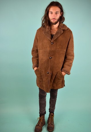 VINTAGE 90'S SHEARLING COAT