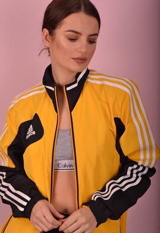 YELLOW ADIDAS SHELL JACKET GTJ3548