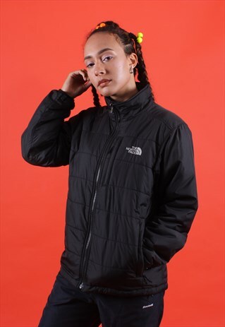 BLACK THE NORTH FACE PADDED COAT