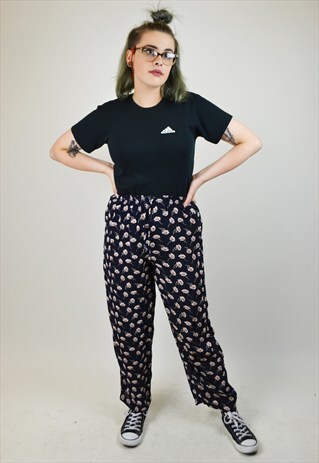 VINTAGE 90'S FLORAL LOOSE TROUSERS