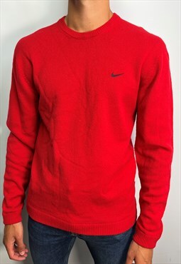 Vintage Nike jumper/sweater in red (M)