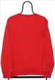 VINTAGE GAP SPELLOUT RED SWEATSHIRT MENS